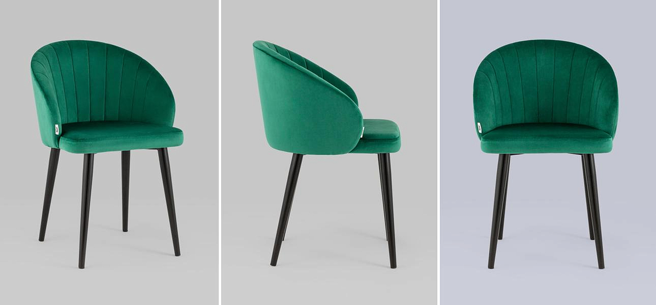 Стул Balsari Chair Изумрудно-Зеленый Велюр Стул Balsari Chair Изумрудно-Зеленый Велюр - Loft-Concept в Сочи