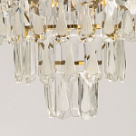 Люстра многоярусная с овальными прозрачными подвесками 36 см Harmonica варинант исполнения - 10 | Loft Concept в Сочи