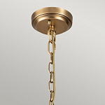 Люстра цвета латунь с 5-ю цилиндрическими плафонами из прозрачного пузырчатого стекла Kichler варинант исполнения - 6 | Loft Concept в Сочи