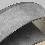 Подвесной светильник с массивным круглым стальным плафоном серого цвета в индустриальном стиле на цепи Feiss варинант исполнения - 3 | Loft Concept в Сочи