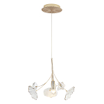 Подвесной светильник с белыми и прозрачными цветочными лепестками Wintery flovers варинант исполнения - 2 | Loft Concept в Сочи