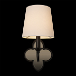 Бра с белым текстильным абажуром и фигурным основанием с зеркальной вставкой Vitorino варинант исполнения - 13 | Loft Concept в Сочи