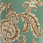 Настольная лампа бирюзовая с цветочным принтом Turquoise Flight варинант исполнения - 6 | Loft Concept в Сочи