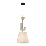 Подвесной светильник с бежевым тканевым плафоном Flourish варинант исполнения - 2 | Loft Concept в Сочи