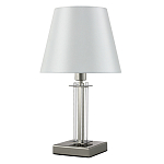 Настольная лампа с белым тканевым абажуром в форме конуса Laurent варинант исполнения - 1 | Loft Concept в Сочи