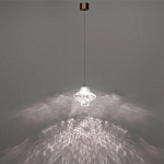 Подвесной светильник с плафоном из фактурного прозрачного стекла Light Ensemble варинант исполнения - 4 | Loft Concept в Сочи