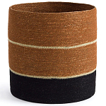 Плетеная корзина в полоску Kudio Wicker Basket варинант исполнения - 1 | Loft Concept в Сочи