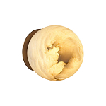 Настенно-потолочный светильник с плафоном в форме шара из алебастра Cryptocrystalline Stone варинант исполнения - 4 | Loft Concept в Сочи