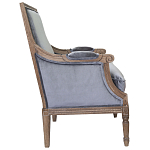 Кресло William Classical Armchair grey velvet варинант исполнения - 1 | Loft Concept в Сочи