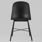 Стул из прочного пластика на металлическом основании Anora Black варинант исполнения - 4 | Loft Concept в Сочи