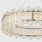 Круглая люстра с декором из рельефного стекла Cassian Relief Glass Chandelier 80 варинант исполнения - 2 | Loft Concept в Сочи
