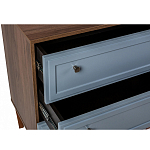 Комод серый из массива бука с 3-мя ящиками Wenge Light варинант исполнения - 3 | Loft Concept в Сочи