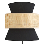 Бра с плетеным декором Bonnie Wicker Black Wall Lamp варинант исполнения - 1 | Loft Concept в Сочи