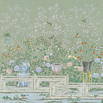 Обои ручная роспись Temple Newsam Mercury Grey варинант исполнения - 1 | Loft Concept в Сочи