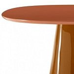 Обеденный стол оранжевый с тонкой столешницей и основанием в виде конуса Viola варинант исполнения - 1 | Loft Concept в Сочи