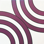 Дизайнерская плитка с узором Мишень варинант исполнения - 2 | Loft Concept в Сочи