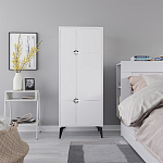 Комод белый с 4-мя дверцами на металлических ножках SPARK MULTIPURPOSE CABINET WHITE варинант исполнения - 1 | Loft Concept в Сочи