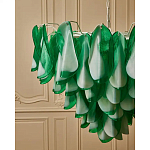 Люстра из стеклянных зеленых лепестков Petalled Illuminator варинант исполнения - 5 | Loft Concept в Сочи