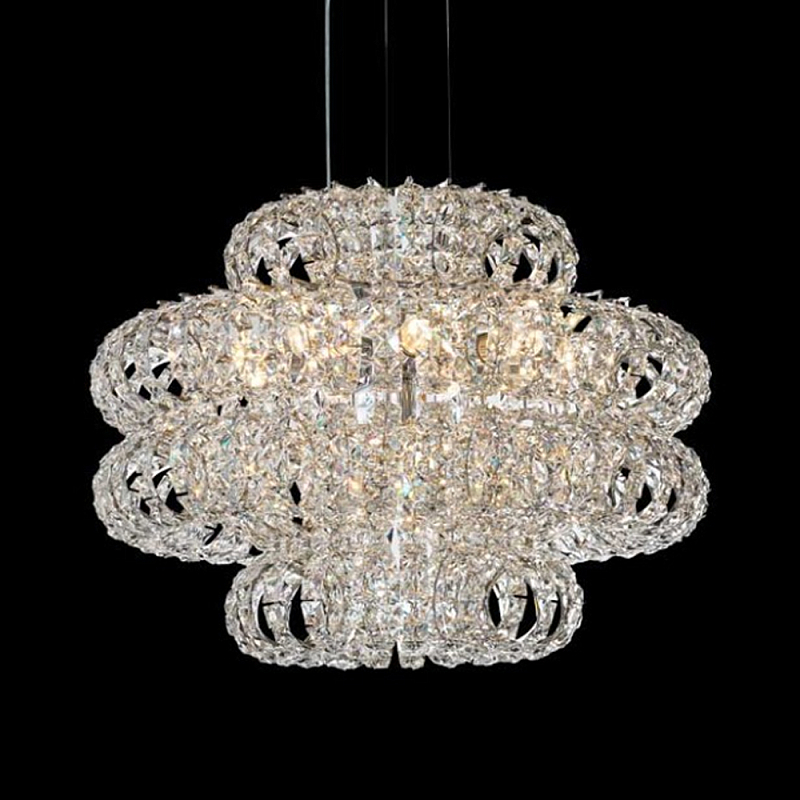 Люстра круглая с россыпью хрусталя Perfection of Diamonds Хром Прозрачный Люстра круглая с россыпью хрусталя Perfection of Diamonds Хром Прозрачный в Сочи | Loft Concept