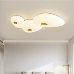 Потолочный светильник с тремя овальными матовыми плафонами TRIDalmen варинант исполнения - 1 | Loft Concept в Сочи