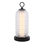 Настольная лампа с прозрачным факутрным стеклянным плафоном Sonora варинант исполнения - 1 | Loft Concept в Сочи