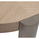 Столик журнальный круглый со светлым шпоном Light Veneer Table варинант исполнения - 2 | Loft Concept в Сочи