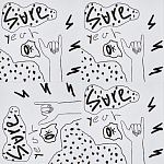 Плитка с узором Граффити 3 варинант исполнения - 1 | Loft Concept в Сочи