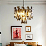 Люстра из круглых стеклянных элементов Vienna варинант исполнения - 4 | Loft Concept в Сочи