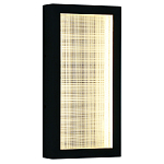 Светодиодное прямоугольное бра из металла черного цвета Lattice Lux варинант исполнения - 1 | Loft Concept в Сочи