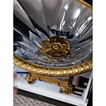 Чаша из прозрачного стекла с бронзовым рельефным ободком Eden Garden варинант исполнения - 4 | Loft Concept в Сочи