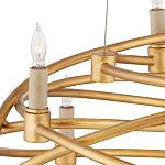 Люстра золотая в форме спирали Fancy Pattern варинант исполнения - 1 | Loft Concept в Сочи