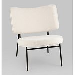 Мини-кресло District Lounge букле белый варинант исполнения - 1 | Loft Concept в Сочи