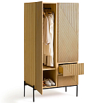 Шкаф с геометрическим рисунком на дверцах Anders Light Wood варинант исполнения - 4 | Loft Concept в Сочи