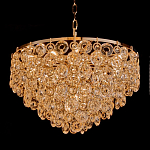 Люстра каскадная с подвесками в форме колец Galaxy of Light варинант исполнения - 1 | Loft Concept в Сочи