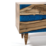 Стильный Буфет лофт 4 двери Cabinet Crimson River фасад эпоксидная смола  варинант исполнения - 3 | Loft Concept в Сочи