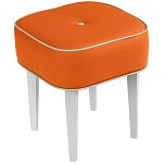 Квадратный мягкий пуф на белых ножках Winton Pouf Square варинант исполнения - 7 | Loft Concept в Сочи