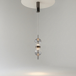 Подвесной светильник с плафоном из стекла с зеркальным градиентом Double Moon варинант исполнения - 3 | Loft Concept в Сочи