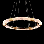 Люстра в форме кольца с золотым декором Warm Heavenly Light варинант исполнения - 4 | Loft Concept в Сочи