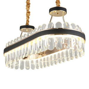 Люстра Овальная Sticks Золотая