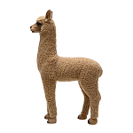 Декоративная статуя с мягкой шерстью Brown Alpaca варинант исполнения - 2 | Loft Concept в Сочи