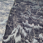 Мебельная ткань Вышивка серый цвет 130 см T2-39 варинант исполнения - 1 | Loft Concept в Сочи