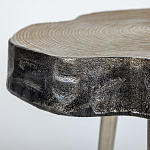 Металлический столик со столешницей в виде слеба Slabby варинант исполнения - 3 | Loft Concept в Сочи