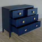 Бельевой Комод с 4 ящиками Elsa Dreams Blue варинант исполнения - 2 | Loft Concept в Сочи