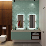 Гипсовая 3D панель с принтографией PM-24 варинант исполнения - 1 | Loft Concept в Сочи