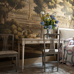 Обои ручная роспись Monuments of Paris Roberts on antique scenic Xuan paper варинант исполнения - 2 | Loft Concept в Сочи