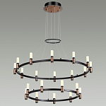 Люстра подвесная с двумя круглыми ярусами и цилиндрическими плафонами Arnaut Light варинант исполнения - 3 | Loft Concept в Сочи