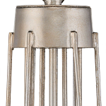 Люстра серебряного цвета с изогнутыми элементами каркаса Twisted Iron Chandelier варинант исполнения - 3 | Loft Concept в Сочи