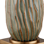 Настольная лампа с фактурным корпусом и тканевым абажуром Smooth Peaks варинант исполнения - 1 | Loft Concept в Сочи