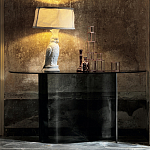 Консоль дымчатого цвета с изогнутым основанием Arabesque варинант исполнения - 3 | Loft Concept в Сочи