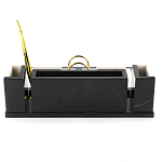 Настольный письменный набор из белого мрамора и змеевика Marble Accessory варинант исполнения - 3 | Loft Concept в Сочи